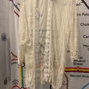 Elegant Lace Blouse - Cream